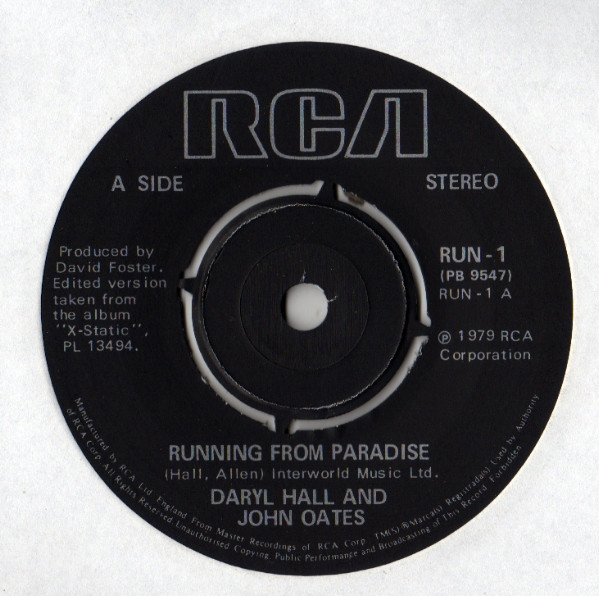 Daryl Hall  John Oates - Running From Paradise