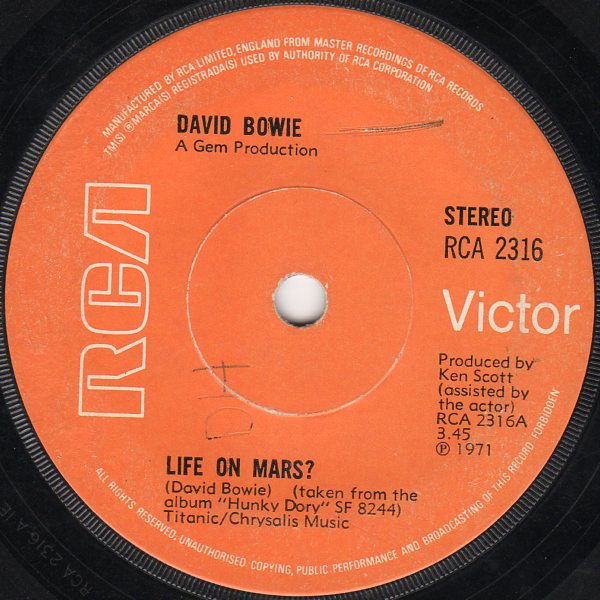 David Bowie - Life On Mars