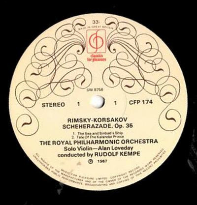 The RPO. , Rudolf Kempe, Rimsky-Korsakov - Scheherazade Op. 35
