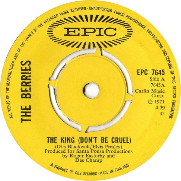 The Berries - The King Dont Be Cruel