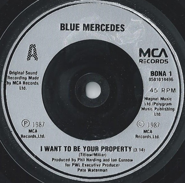 Blue Mercedes - I Want To Be Your Property