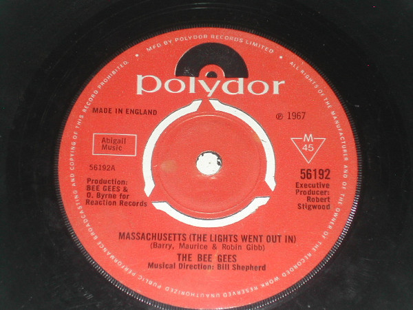 The Bee Gees - Massachusetts The Lights Went Out In