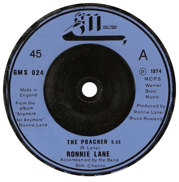 Ronnie Lane  The Band Slim Chance - The Poacher