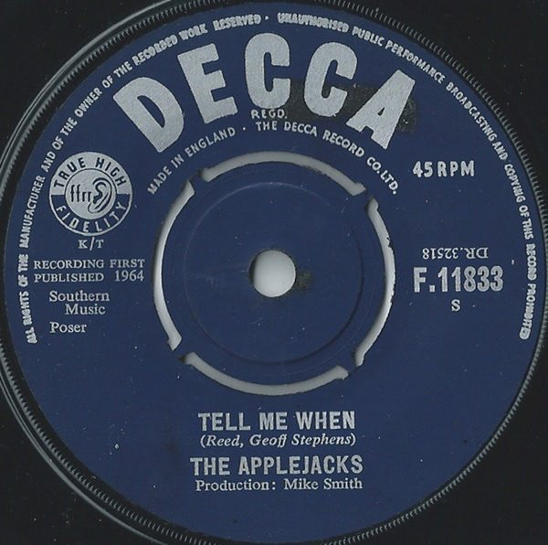 The Applejacks - Tell Me When