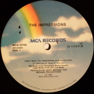 The Impressions - Cant Wait Til Tomorrow  Love Workin On Me