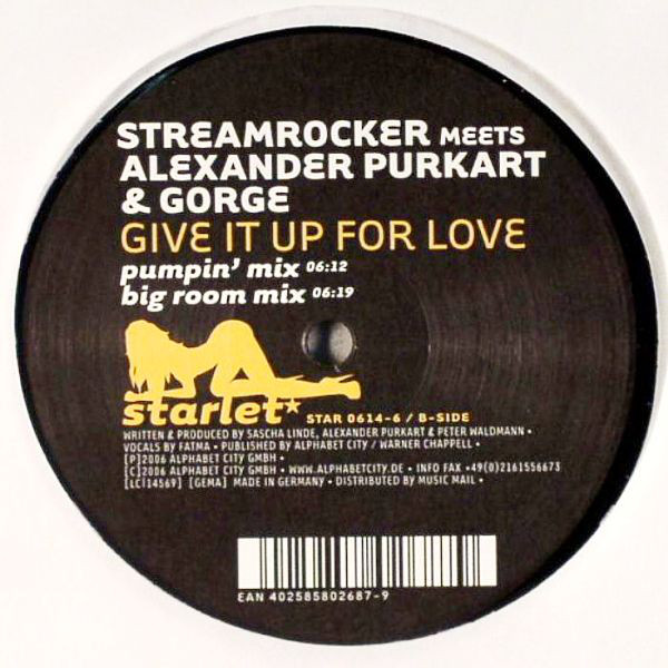Streamrocker Meets Alexander Purkart  Gorge -  Give It Up For Love