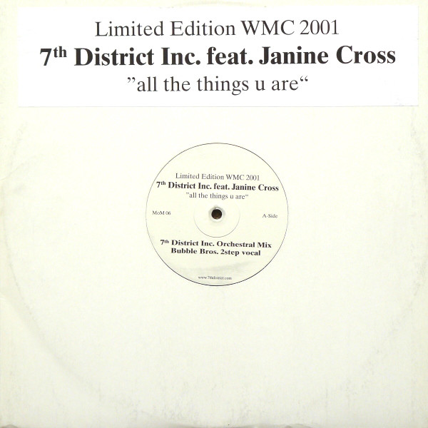  7th District Inc Feat Janine Cross - All The Things U Are