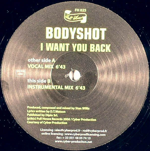 Bodyshot - I Want You Back