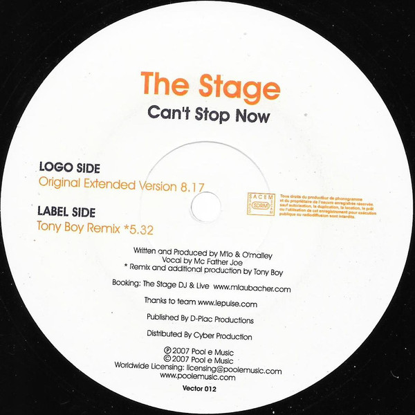 The Stage - Cant Stop Now