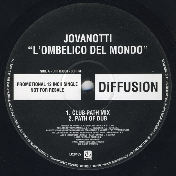 Jovanotti - LOmbelico Del Mondo