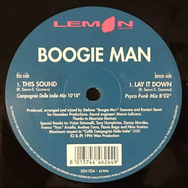 Boogie Man - This Sound  Lay It Down