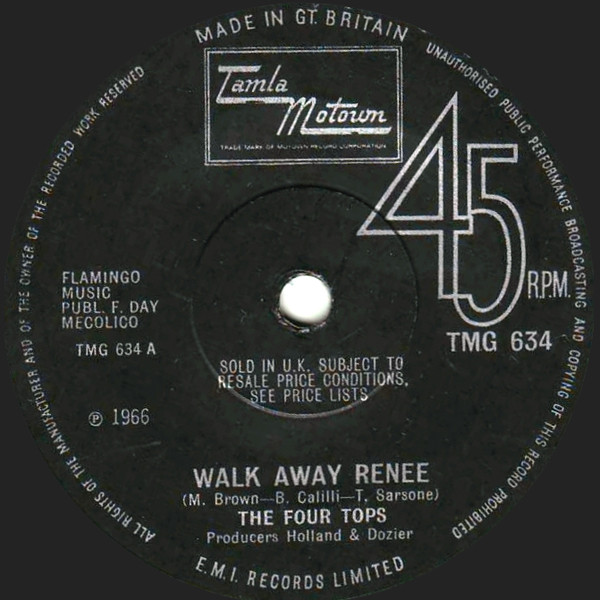 The Four Tops - Walk Away Renee