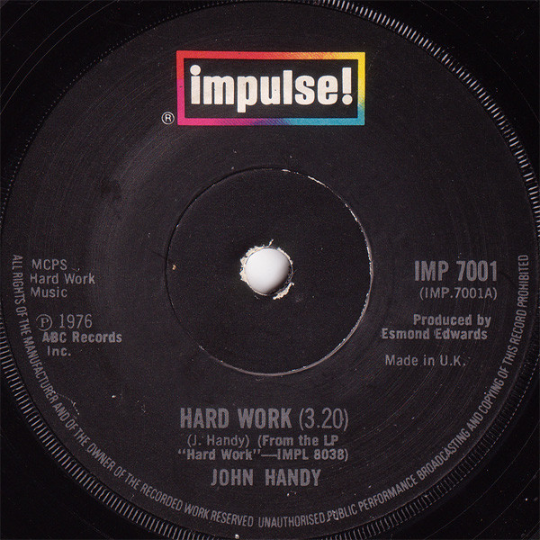 John Handy - Hard Work