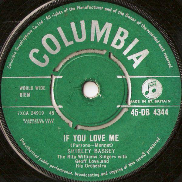Shirley Bassey - If You Love Me