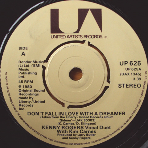 Kenny Rogers With Kim Carnes - Dont Fall In Love With A Dreamer