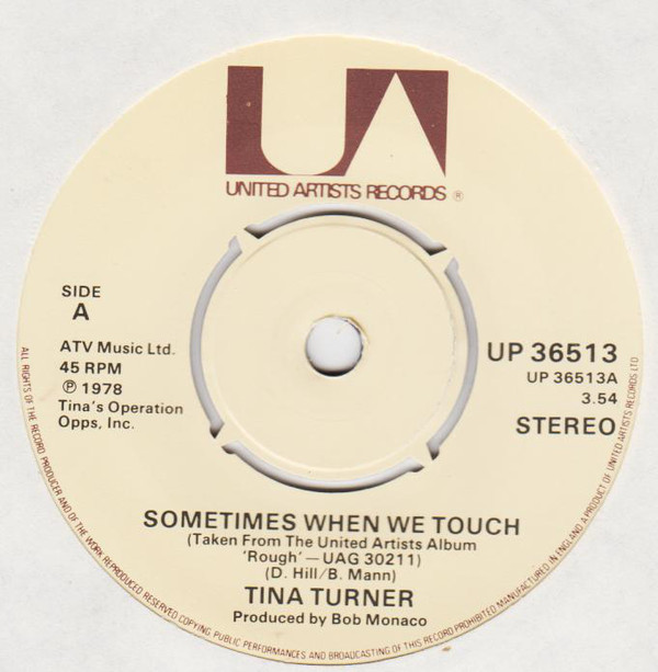 Tina Turner - Sometimes When We Touch