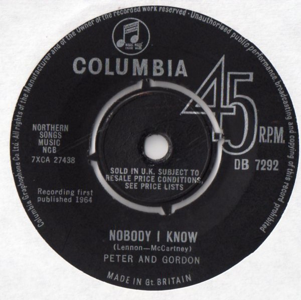 Peter And Gordon - Nobody I Know