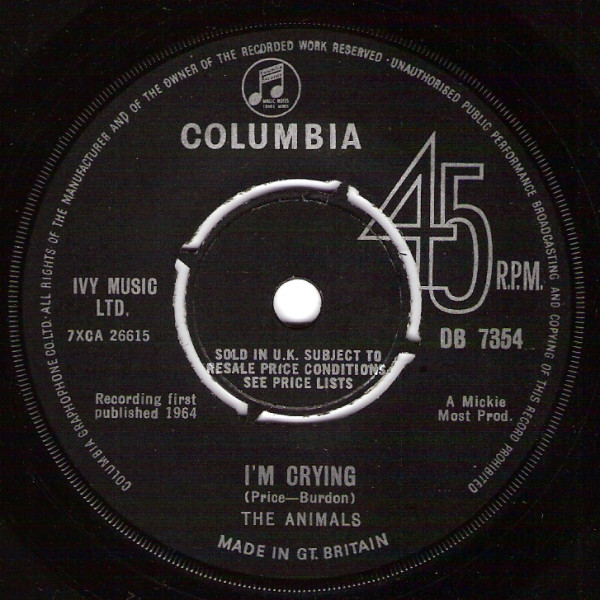 The Animals - Im Crying