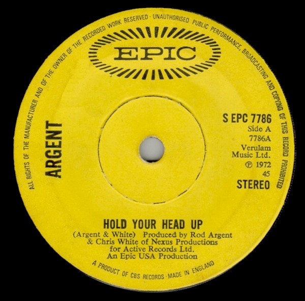 Argent - hold your head up.