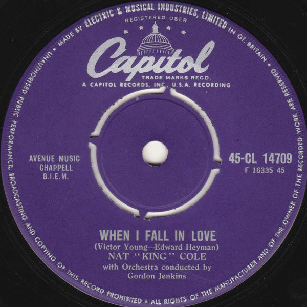 Nat King Cole - When I Fall In Love