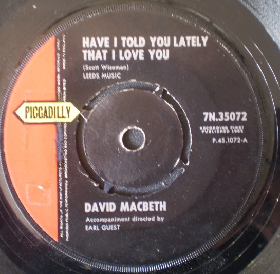David MacBeth - Have I Told You Lately That I Love You