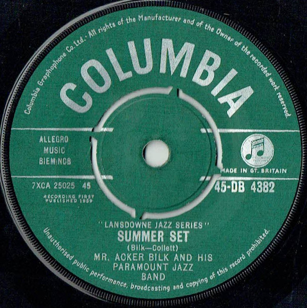 Mr Acker Bilk And His Paramount Jazz Band -  Summer Set