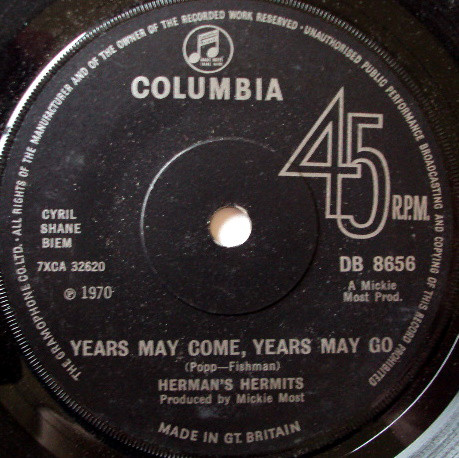 Hermans Hermits - Years May Come Years May Go