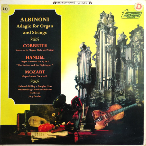 Albinoni Corrette Handel Mozart - Adagio For Organ And Strings