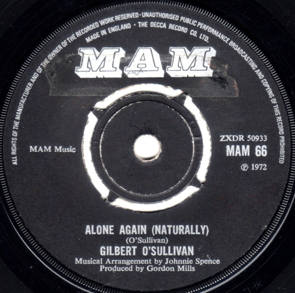 Gilbert OSullivan - Alone Again Naturally