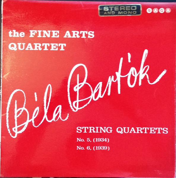 Bla Bartk  The Fine Arts Quartet - String Quartets No 5 No 6