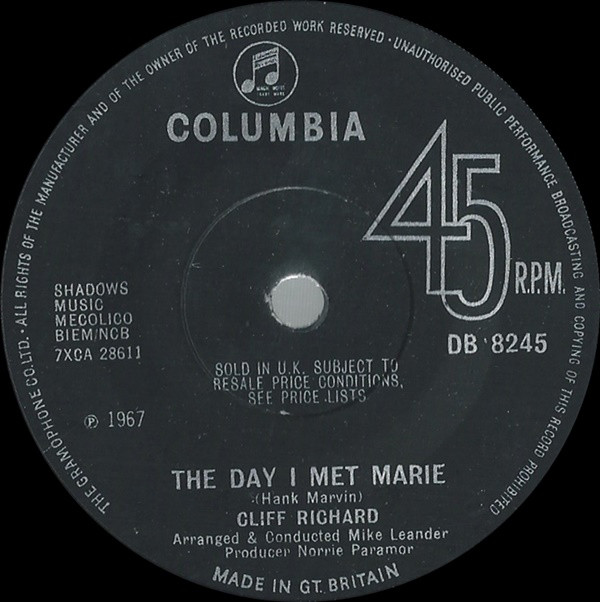 Cliff Richard - The Day I Met Marie
