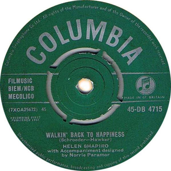 Helen Shapiro - Walkin Back To Happiness