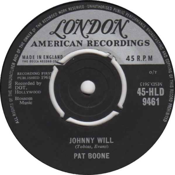 Pat Boone - Johnny Will