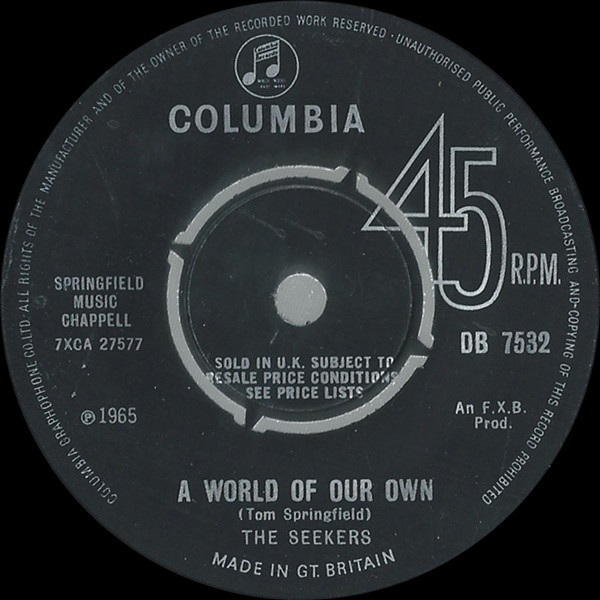 The Seekers - A World Of Our Own