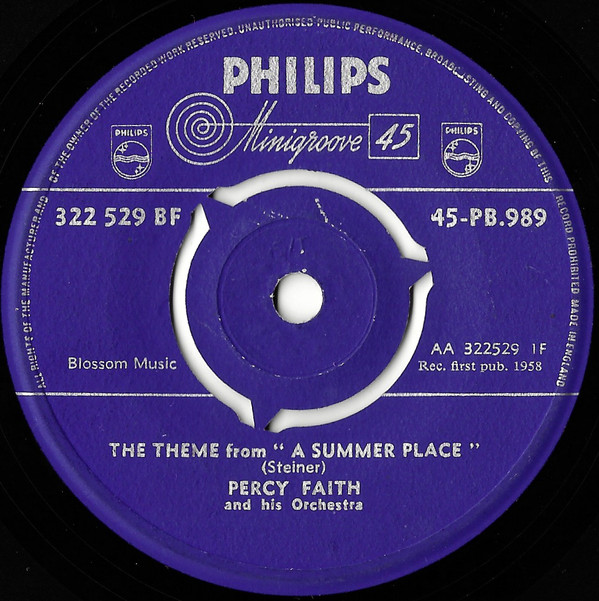 Percy Faith - The Theme From  A Summer Place 