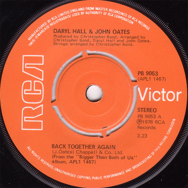 Daryl Hall  John Oates - Back Together Again