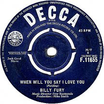 Billy Fury - When Will You Say I Love You