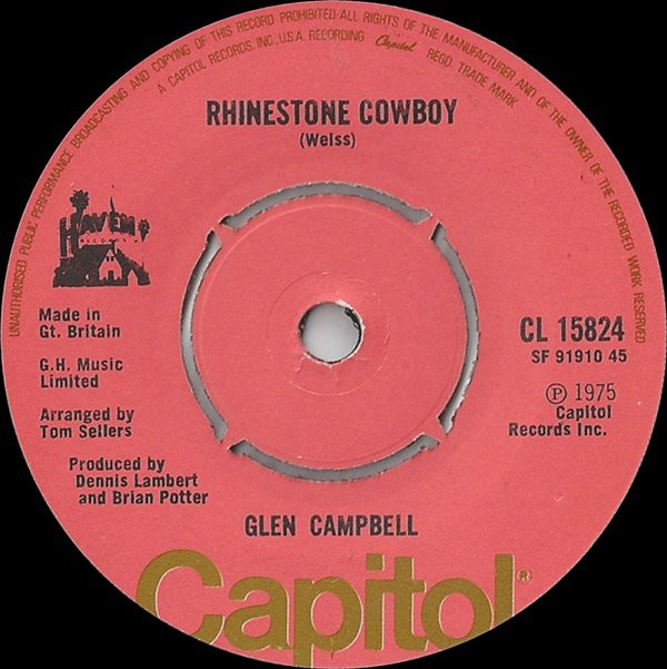 Glen Campbell  - Rhinestone Cowboy  Lovelight