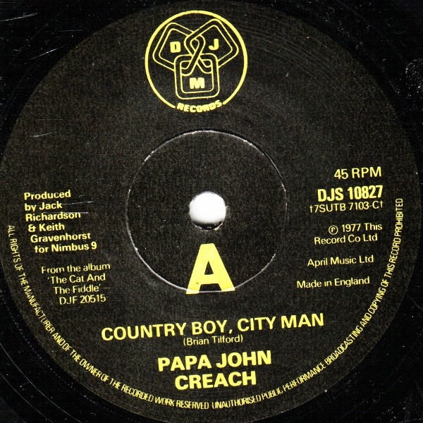 Papa John Creach - Country Boy, City Man