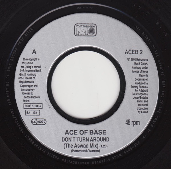 Ace Of Base - Dont Turn Around