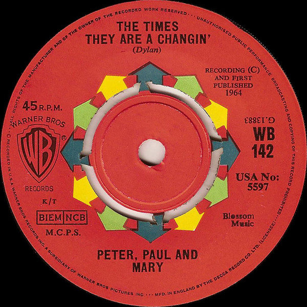 Peter Paul  Mary - The Times They Are A Changin  Blue
