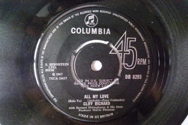 Cliff Richard - All My Love