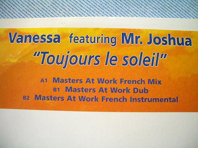 Vanessa Featuring Mr Joshua - Toujours Le Soleil