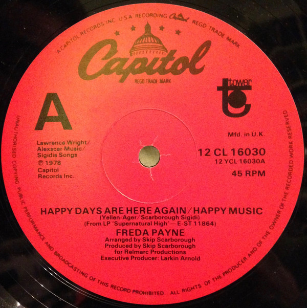 Freda Payne - Happy Days Are Here Again