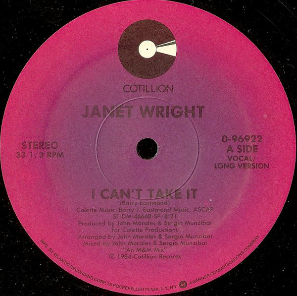 Janet Wright - I Cant Take It
