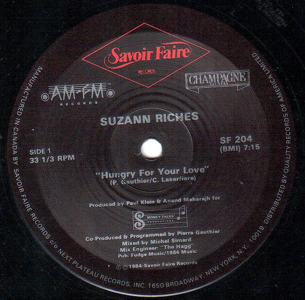 Suzann Riches - Hungry For Your Love