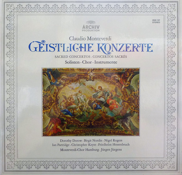 Claudio Monteverdi  Dorothy Dorow - Geistliche Konzerte