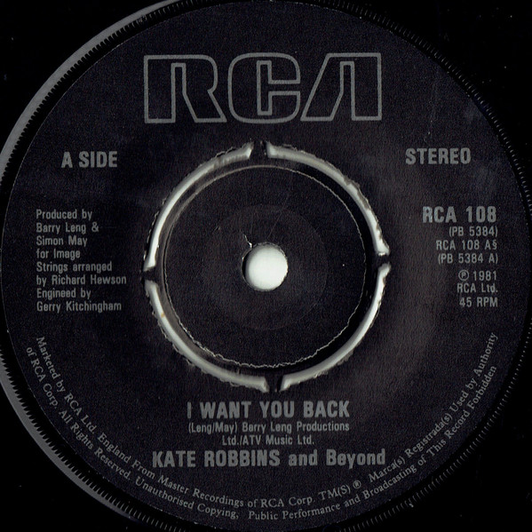 Kate Robbins - I Want You Back