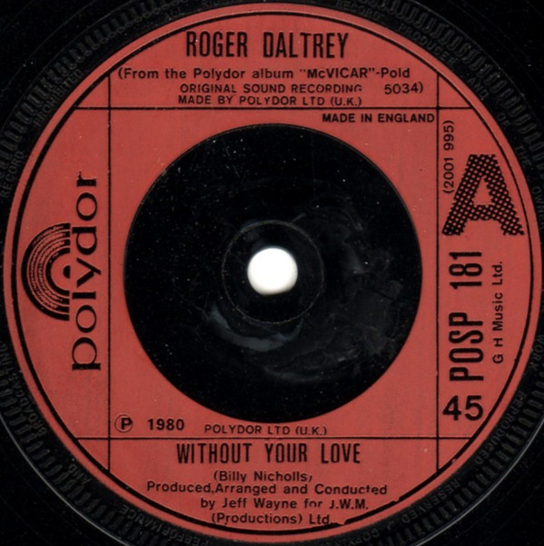 Roger Daltrey - Without Your Love