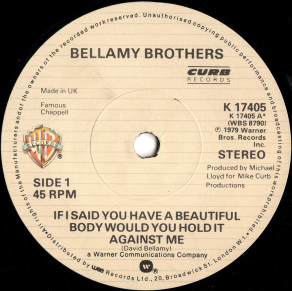Bellamy Brothers -  If I Said You Have A Beautiful Body